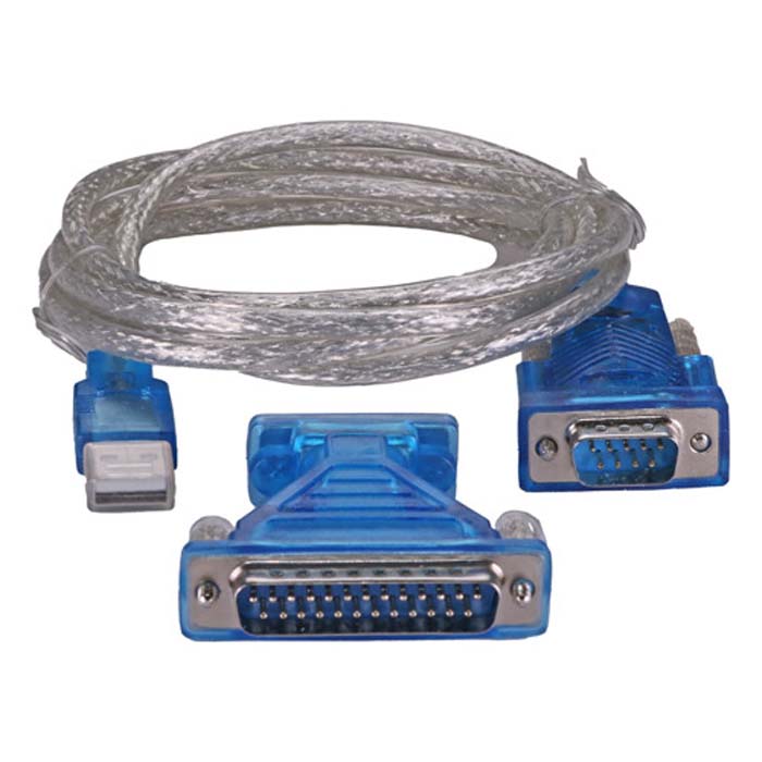 CNL 2m USB-A DB9/25 Serial PL2303