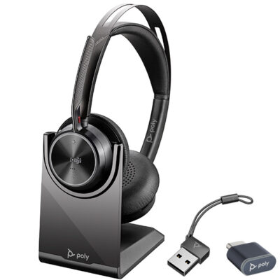 Poly Voyager Focus 2 MS Teams Wireless USB-C / USB-A Headset & Charging Stand